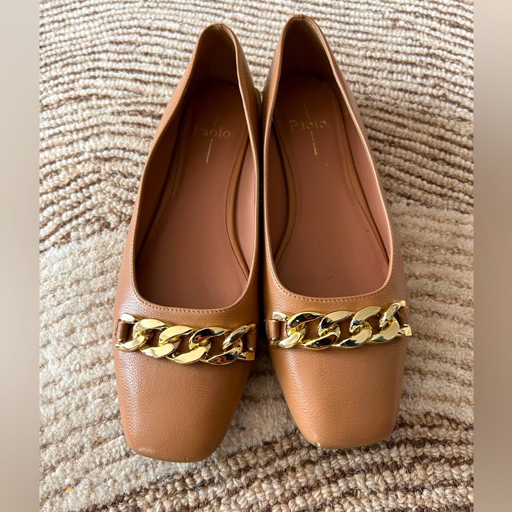 Medium Nude ballet flats Linea Paolo size 9.5